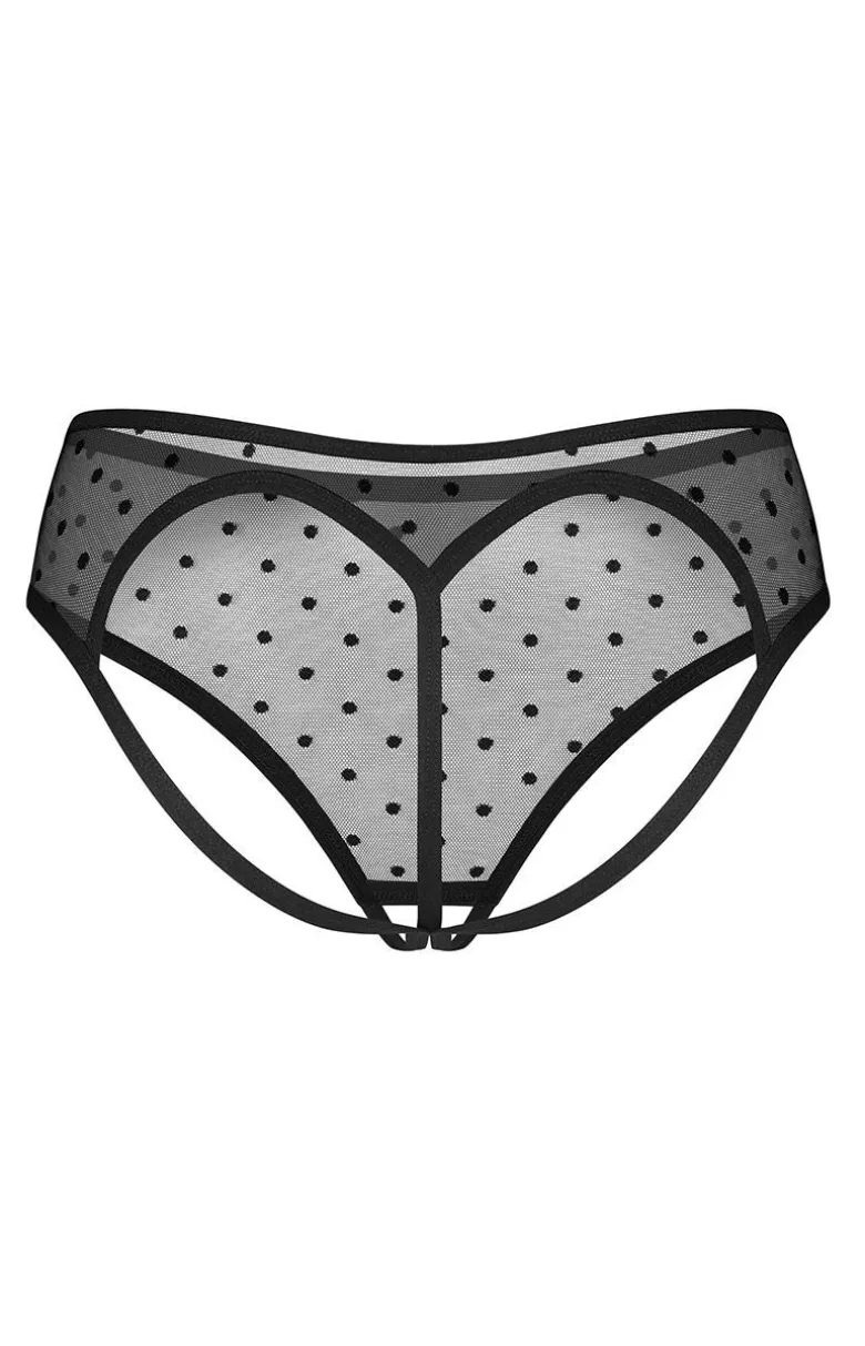 Obsessive otwarte figi damskie w groszki Nuites