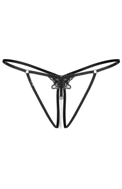 Obsessive otwarte stringi damskie z dekoracyjnym detalem Selisme