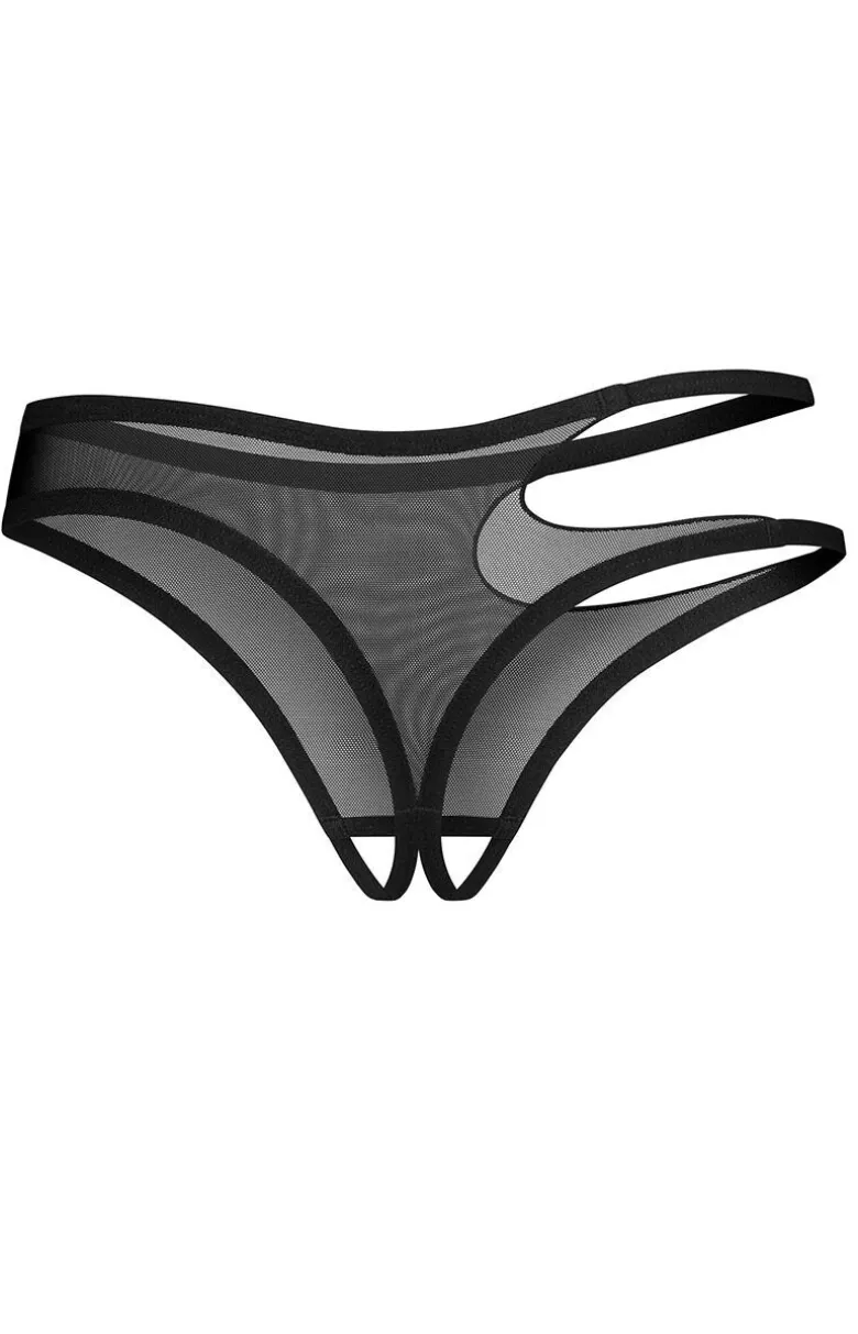 Obsessive otwarte stringi z wycięciem Saturis