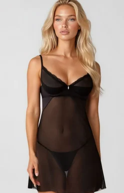 Obsessive prześwitująca koszulka i stringi Stelisa