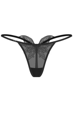 Obsessive stringi damskie z motywem motyla Veyane
