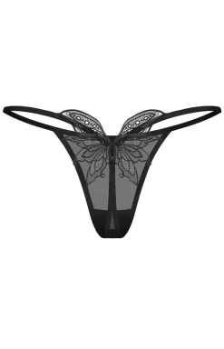 Obsessive stringi damskie z motywem motyla Veyane