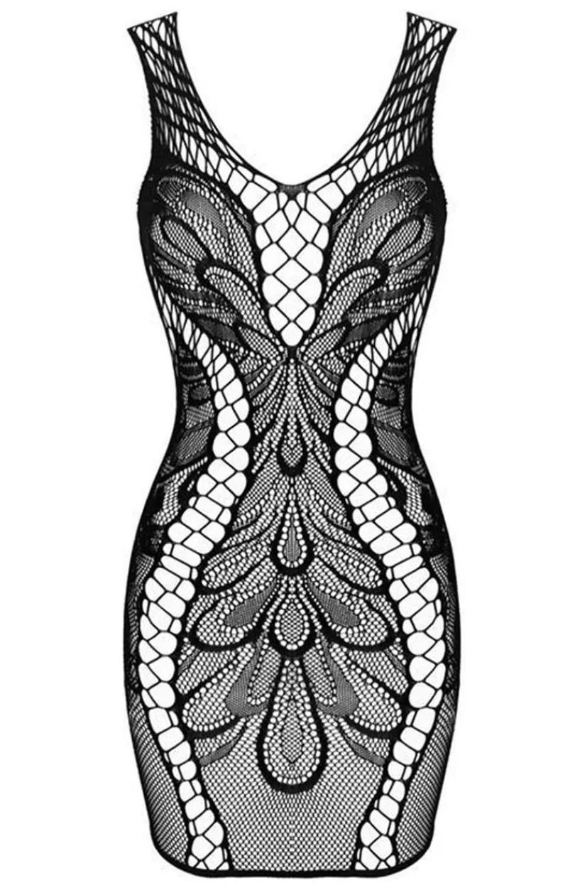 Obsessive Bodystocking|Koszulki - sukienka bodystocking D608