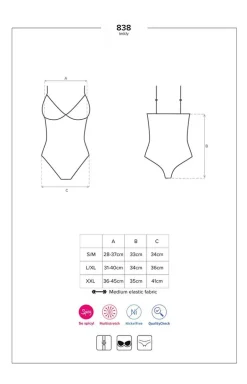 Obsessive 838-TED-1 body otwarte