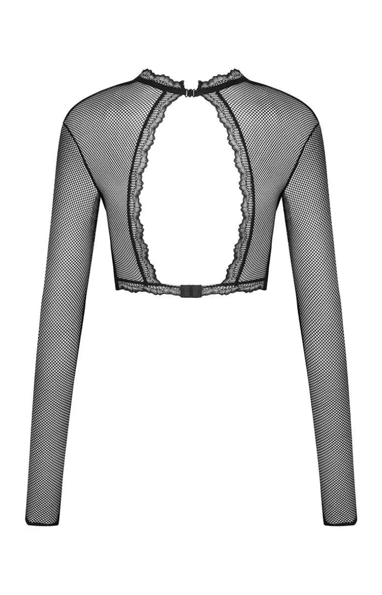 Obsessive top z otwartymi miseczkami Mibelia