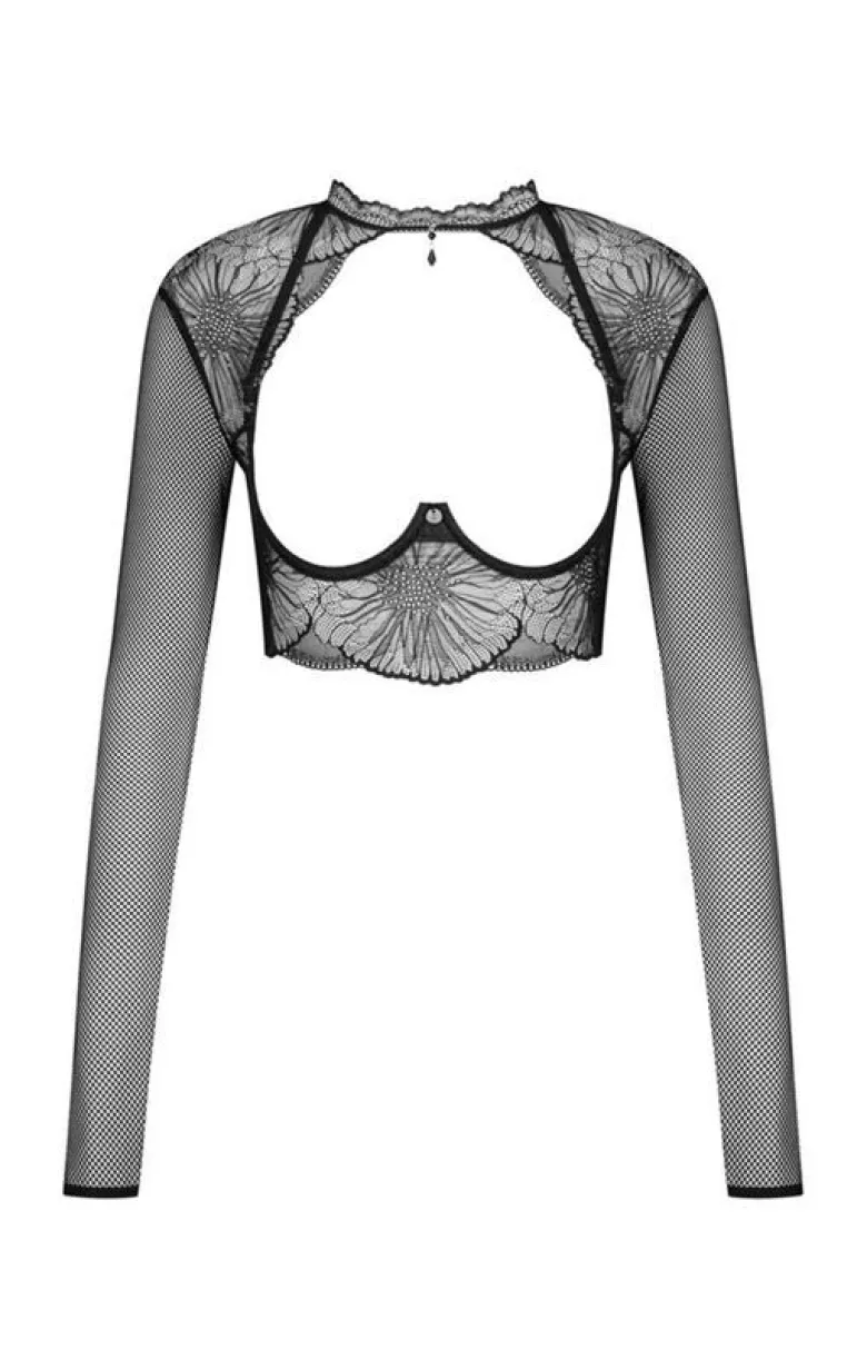 Obsessive top z otwartymi miseczkami Mibelia
