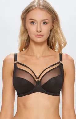Ola/F0202/1 biustonosz soft z ozdobnymi paskami