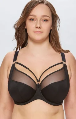 Ola/F0202/1 biustonosz soft z ozdobnymi paskami