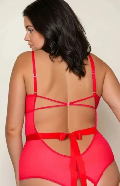 SoftLine Collection Body|Body - Otwarte body w kolorze m plus size Amelia