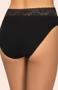 2-pack bawełniane figi damskie czarne 142
