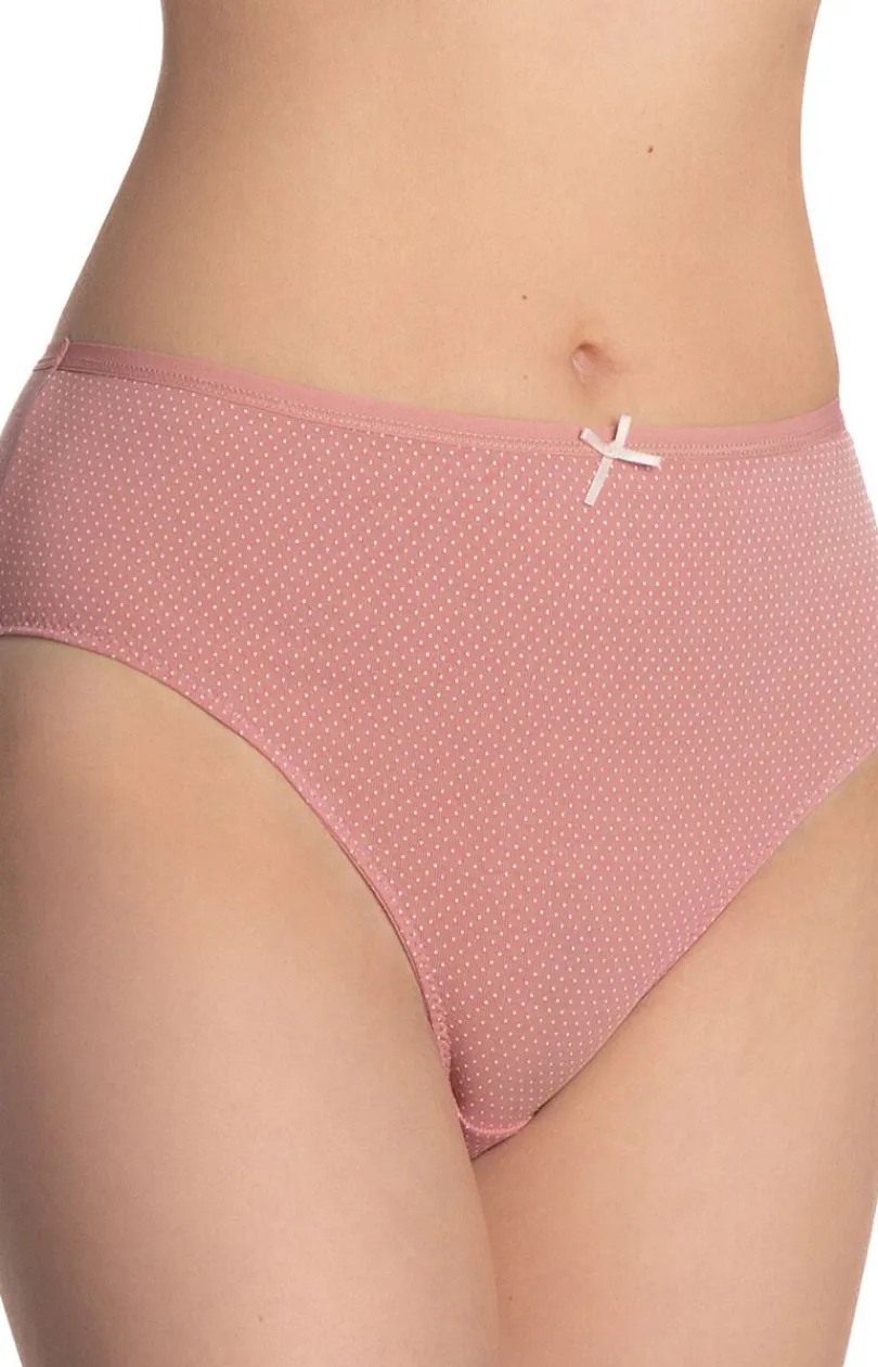 Damskie LAMA Wielopaki Damskie|Figi Bawełniane - 3-pack bawełniane figi damskie wysokie L-127BI-34EX