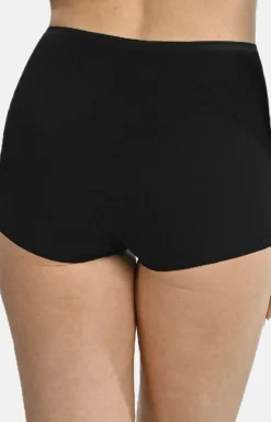 Damskie Teyli Wielopaki Damskie|Figi Bawełniane - 3-pack bokerki damkie z wyokim tanem czarne 1162-3
