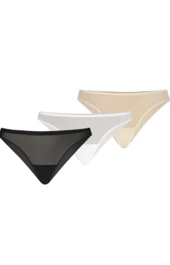 Damskie Teyli Wielopaki Damskie|Brazyliany Damskie - 3-pack figi brazyiany przezroczyte Tati 316