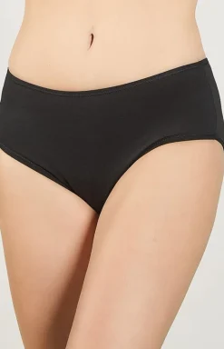 Damskie Kappa Wielopaki Damskie|Figi Bawełniane - 3-pack figi dakie bawełniane o pełny kroju czarne K2131