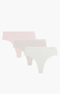 3-pack figi damskie brazyliany 3CLP-015-ECRJ/BEZJ/ROZJ