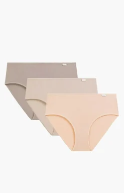 3-pack figi damskie classic 3CLP-020-BRZJ/BEZ/KAM