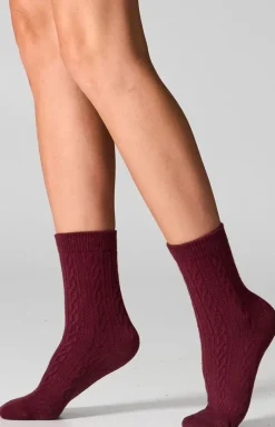 2-pack skarpetki damskie różowo-bordowe WC28 Velvet