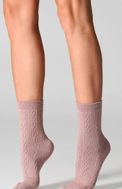 2-pack skarpetki damskie różowo-bordowe WC28 Velvet
