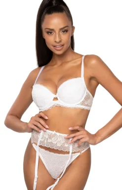 Pas do pończoch biały Lindsay P-0203/3