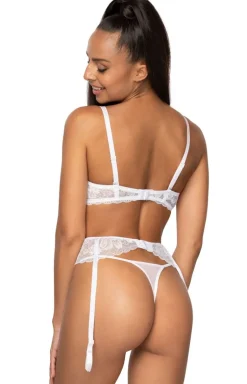 Pas do pończoch biały Lindsay P-0203/3