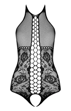 Passion czarne body bodystocking BS094