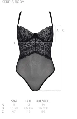 Passion Body|Body - czarne body damskie Kerria