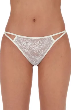 Damskie Passion Figi, Stringi, Panty|Figi Damskie - figi koronkowe kremowe Felicita