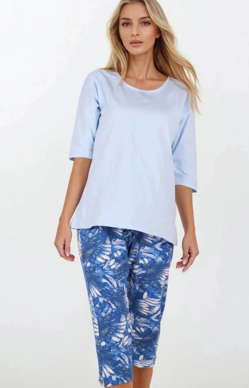 Damskie Momenti per me Bielizna Plus Size|Piżamy Damskie - Piżaa daka dwuczęściowa agoon Ecape
