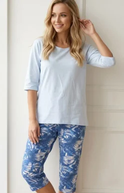 Damskie Momenti per me Bielizna Plus Size|Piżamy Damskie - Piżaa daka dwuczęściowa agoon Ecape