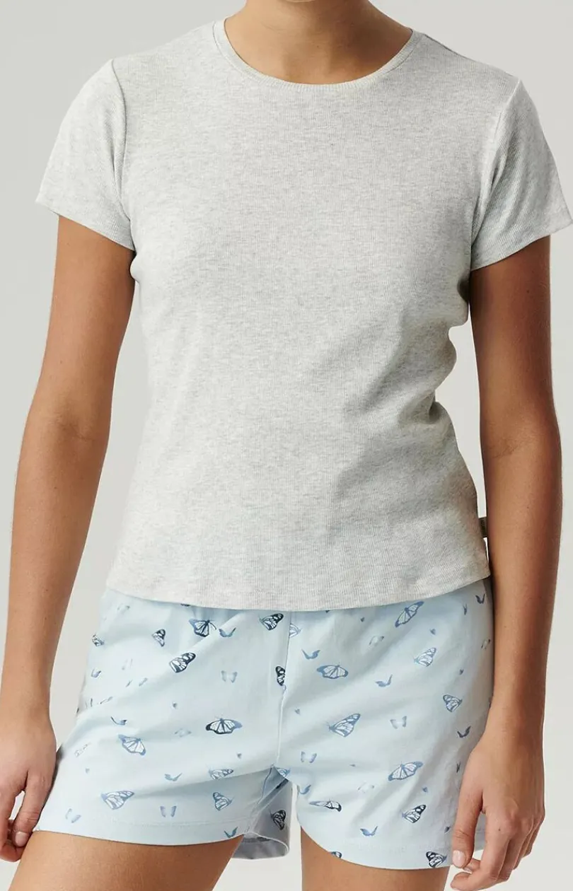 Damskie ATLANTIC Piżamy Damskie Krótkie|Bielizna Homewear - Piżaa daka NP-490/02-ZJ_NIEJ