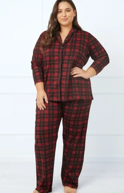 Damskie Italian Fashion Ciepłe Piżamy|Bielizna Homewear - Piżama damka z długi rękaw, i długimi podniami Nicola
