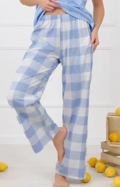 Damskie Italian Fashion Bielizna Homewear|Piżamy Damskie - Piżaa daka z krótki rękawe i długii podniai ika