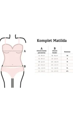 Piżama dwuczęściowa satynowa damska czarny komplet Matilda