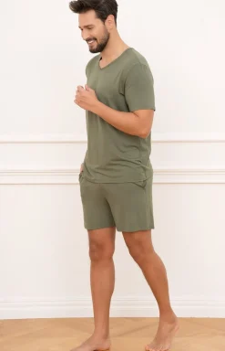 Męskie Italian Fashion Piżamy Męskie - Piżama męka na krótki rękaw i z krótkimi podniami Dalla