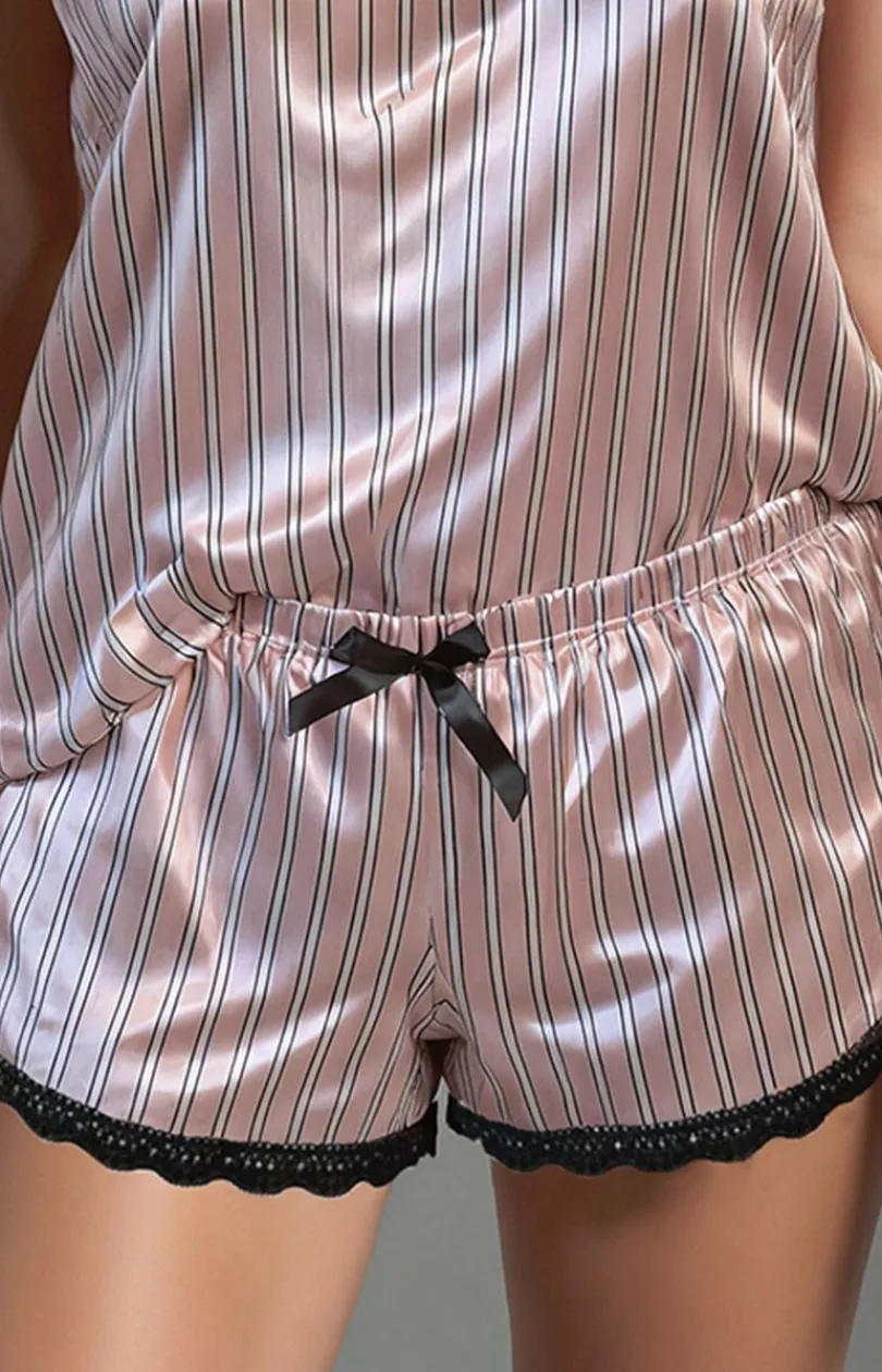 Damskie Pierre Cardin Piżamy Damskie|Piżamy Dwuczęściowe - atynowa piżaa daka Donna