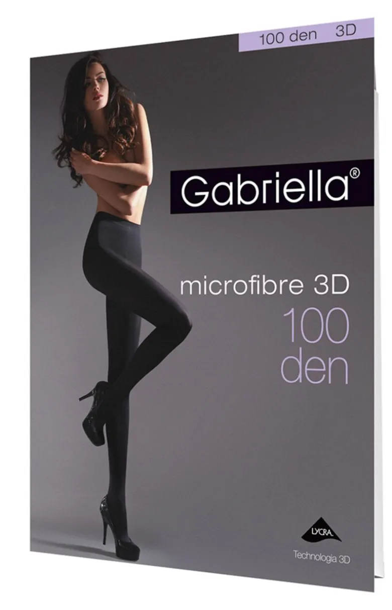 Rajstopy damskie czarne microfibre 3D 119 100 DEN