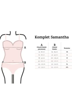 Samantha piżama satynowa