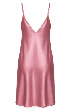 Damskie Momenti per me Koszule Nocne Damskie|Bielizna Plus Size - atynowa kozuka nocna pudrowy róż Buh Fizz