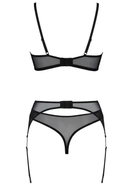 Passion Koszulki|Komplety Bielizny - Selaginella czarne komplet set ECO