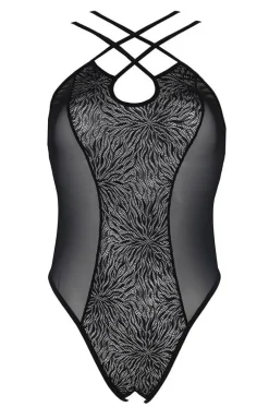 Selaginella czarne tiulowe body ECO