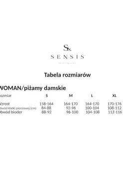 Damskie SENSIS Ciepłe Piżamy|Piżamy Polarowe - ciepła piżaa daska polarowa bluza ilou II