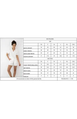 Damskie SENSIS Piżamy Damskie Krótkie|Bielizna Homewear - krótka piżaa daka dwuczęściowa ia
