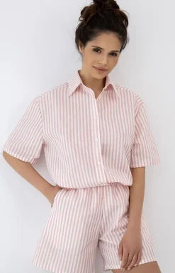 Damskie SENSIS Piżamy Damskie Krótkie|Bielizna Homewear - niana piżaa daka w paki eene