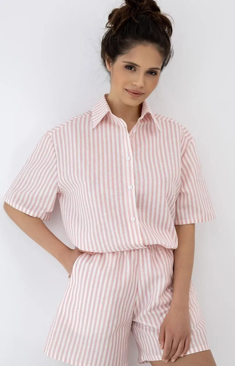 Damskie SENSIS Piżamy Damskie Krótkie|Bielizna Homewear - niana piżaa daka w paki eene