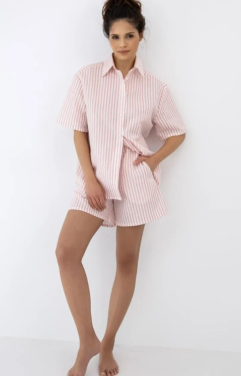 Damskie SENSIS Piżamy Damskie Krótkie|Bielizna Homewear - niana piżaa daka w paki eene