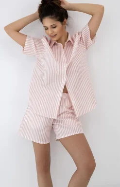 Damskie SENSIS Piżamy Damskie Krótkie|Bielizna Homewear - niana piżaa daka w paki eene