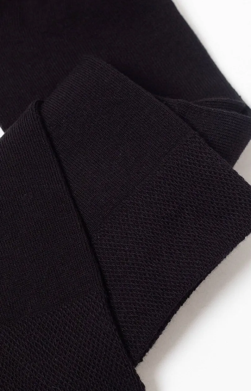 Męskie Conte Skarpety Męskie - Skarpetki męskie długie czarne 3DSOCKs