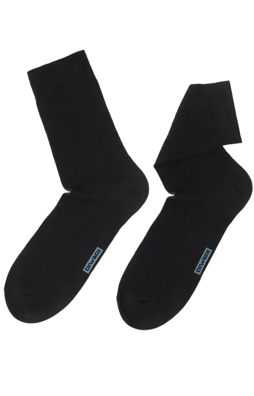 Męskie Conte Skarpety Męskie - Skarpetki męskie długie czarne 3DSOCKs