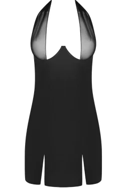 Damskie Passion Koszulki|Seksowna Koszula Nocna - Skórzana koszulka nocna Kesmina chemise