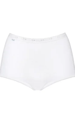 Damskie Sloggi Majtki Z Wysokim Stanem|Figi, Stringi, Panty - Basic+ Maxi białe wysokie figi damskie 100037